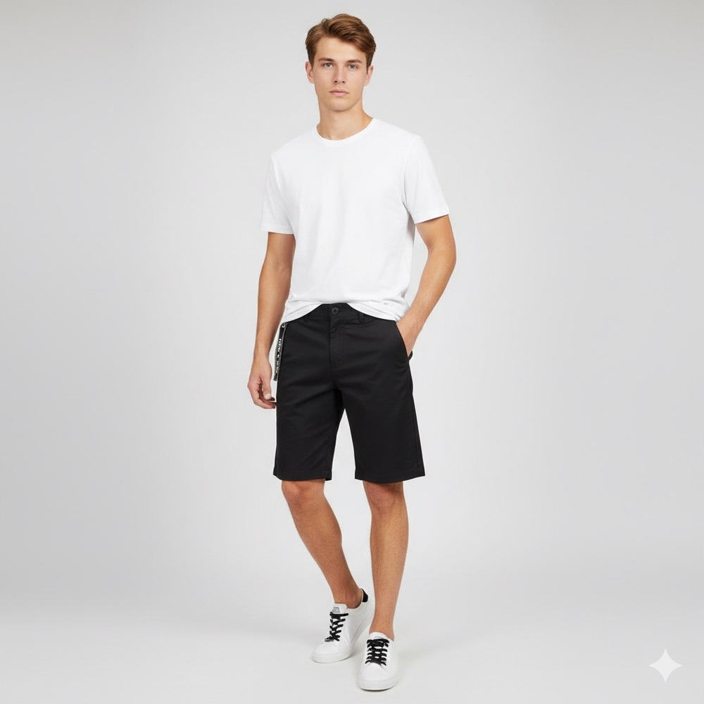 Tilly's from Volcom Men's Black Flat Front Shorts